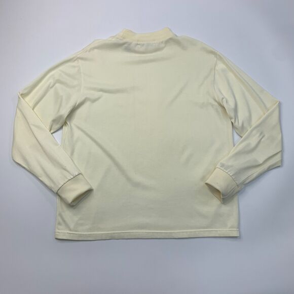 Vintage PGA Tour Mens M Medium Meringue Yellow Mock Neck Long Sleeve Golf - Picture 3 of 9